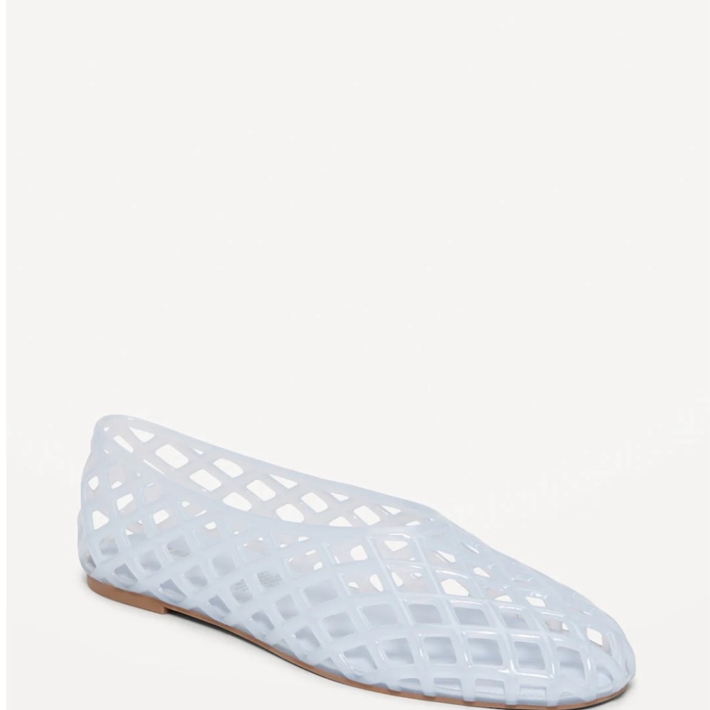 Women's Blue Mesh Flats